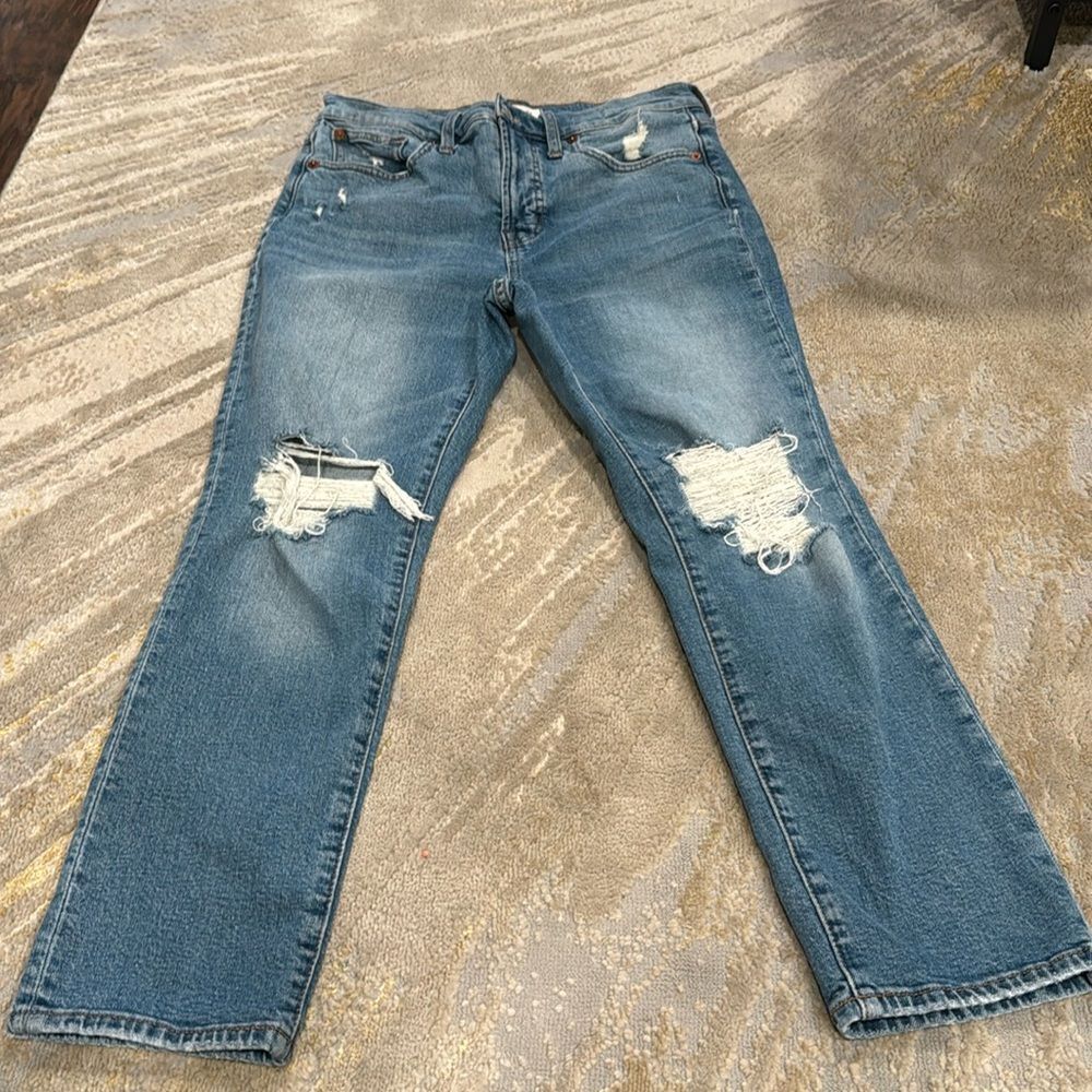Madewell the perfect vintage Jean distressed size 28 in EUC light‎ wash